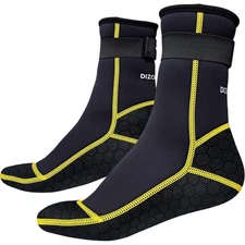 3mm Neoprene Water Socks, Anti-Slip Wetsuit Booties for Sand Proof Beach Voll...