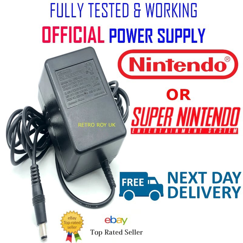 Official Super Nintendo SNES NES Nintendo AC Adapter power