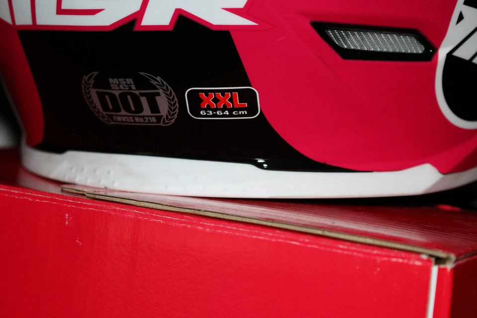 SC1 Score черный/розовый/белый MSR мотокросс мотоциклетный шлем размер XXL 63-64 см - Изображение 3 из 4