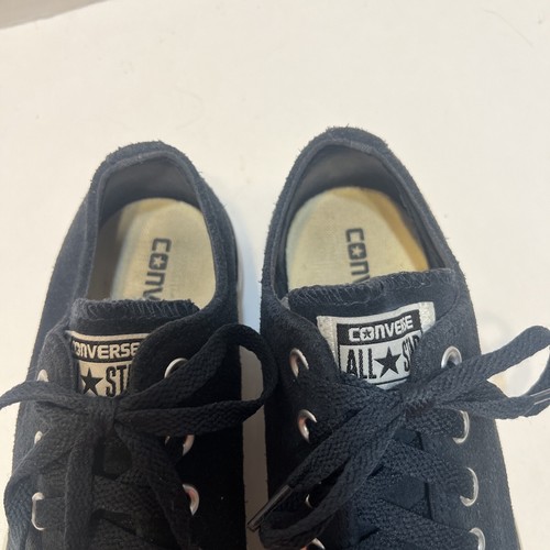 Converse All-Star Low Top Chuck Taylor Suede Leather Twilight Black Size 5M 7W - Picture 5 of 14