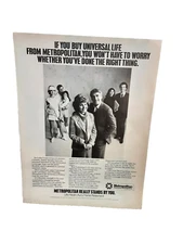 1984 Metropolitan Life Insurance Stands By You Original Print Ad vintage