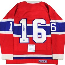 HENRI RICHARD SIGNED Montreal Canadiens CCM® WOOL JERSEY w/COA Autographed RGS