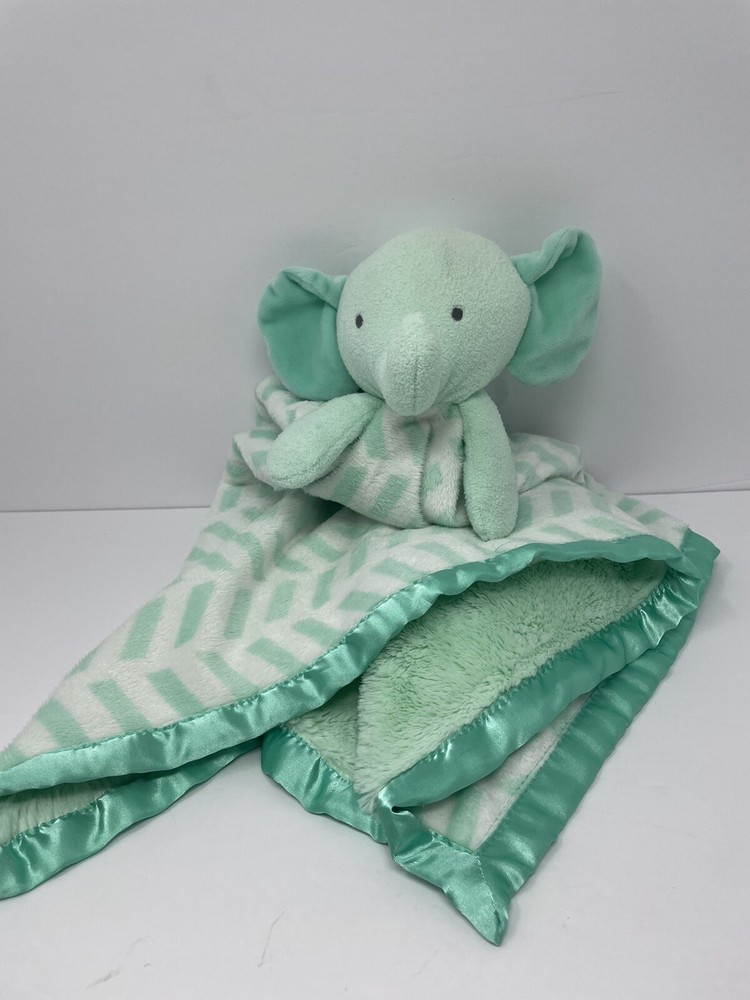 Cloud Island Mint Green 30 Inch Plush Elephant Lovey Baby Security Blanket from Target  