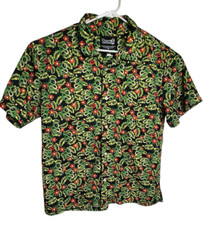 Dragon Ball Z Super Hawaiian Button Up Shirt Mens Medium Tropical Toei AOP
