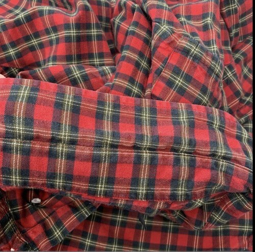 Ralph Lauren Shirt Men Large Red Tartan Plaid Button Up Pony Cotton Preppy Work - Picture 6 of 11