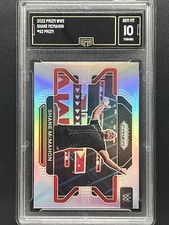 2022 Panini WWE Prizm Shane McMahon Silver Prizm Card #52 GMA 10 Gem Mint