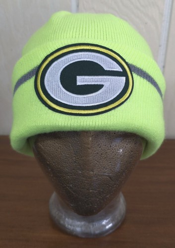 Green Bay Packers NFL Neon Green Cuffed Knit Beanie Adult Hat Cap
