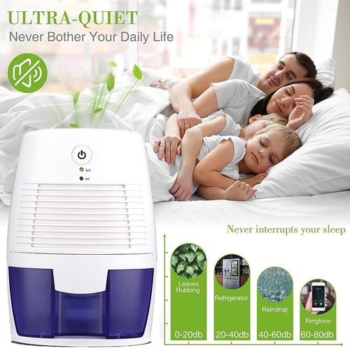 500ML Electric Dehumidifier Portable for Home Condensation Moisture Damp Quiet - Picture 3 of 12