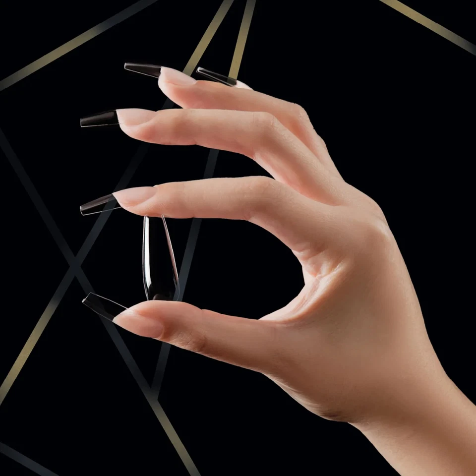 1 PUNTAS DE GEL Suave Extensión de Uñas Cubierta Completa Natural 504 piezas Caja Ataúd Almendra Cuadrado Foto 2 de 4