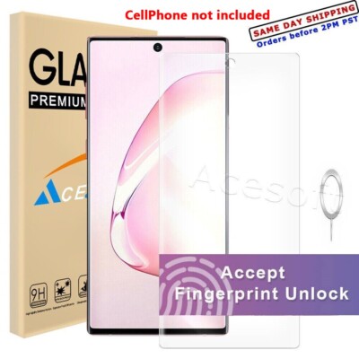 For Samsung Galaxy Note 10+ Plus Full 9H Tempered Glass Screen Protector Saver