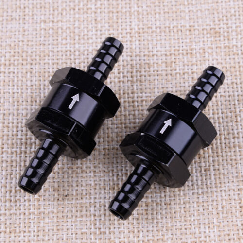 2pcs 3/8" 10mm Inline One Way Check Valve Fuel Diesel Gas Liquid No Return