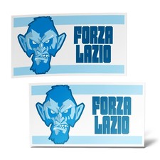 Sticker x2 LAZIO Adesivo Murale Decal Laptop Bandiera Ultras Supporter Calcio