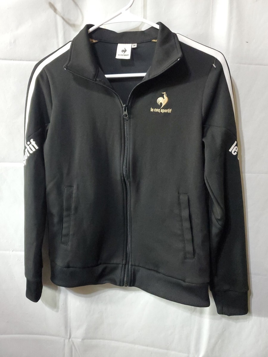 美品 le coq sportif GOLF トラックジャケット L レディース Le Coq Sportif Jacket Track Womens M Black & White Tennis
