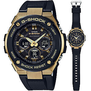 CASIO G-SHOCK G-STEEL GST-W300G-1A9JF Black Gold Quartz Men's Watch New in  Box