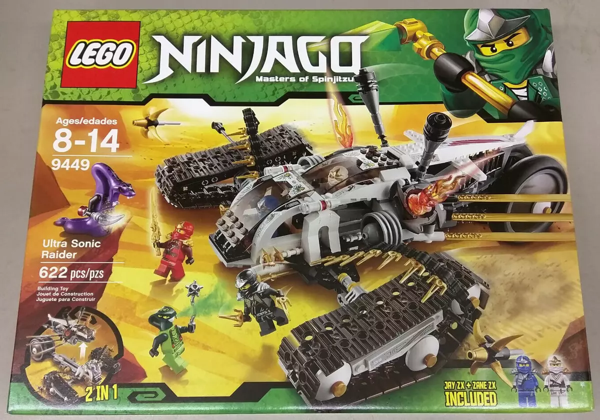 LEGO Ninjago 9449 Ultra Sonic Raider NEW! Spitta Pythor Cole Jay Kai Zane ZX LEGO Ninjago 9449 Ultra Sonic Raider NEW! Spitta Pythor Cole Jay Kai Zane ZX