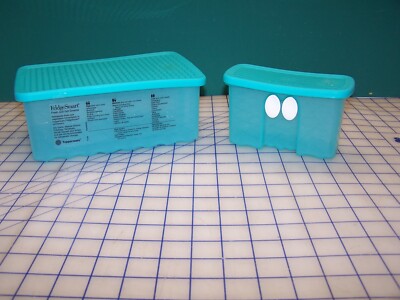 Tupperware 3991 and 4735 Fridge Smart Crisper Fruit Veggie Vented Containers EUC