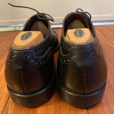 Allen Edmonds Sanford Oxfords Black Cap Toe Dress Shoes Mens  display picture 1