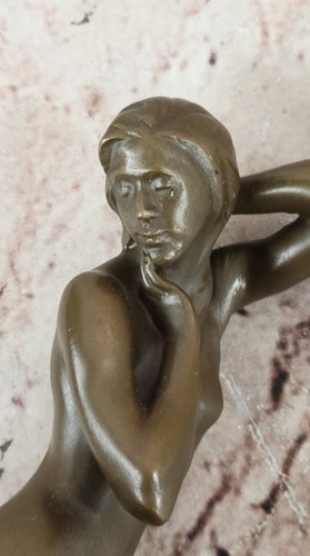 Mavchi Bronze Artwork Naked Woman Art Deco Statue Hot Cast Bedroom Sculpture Art - Picture 6 of 10