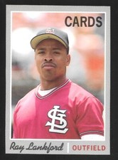 1992 Baseball Cards Magazine '70 Topps #69 Ray Lankford St. Louis Cardinals