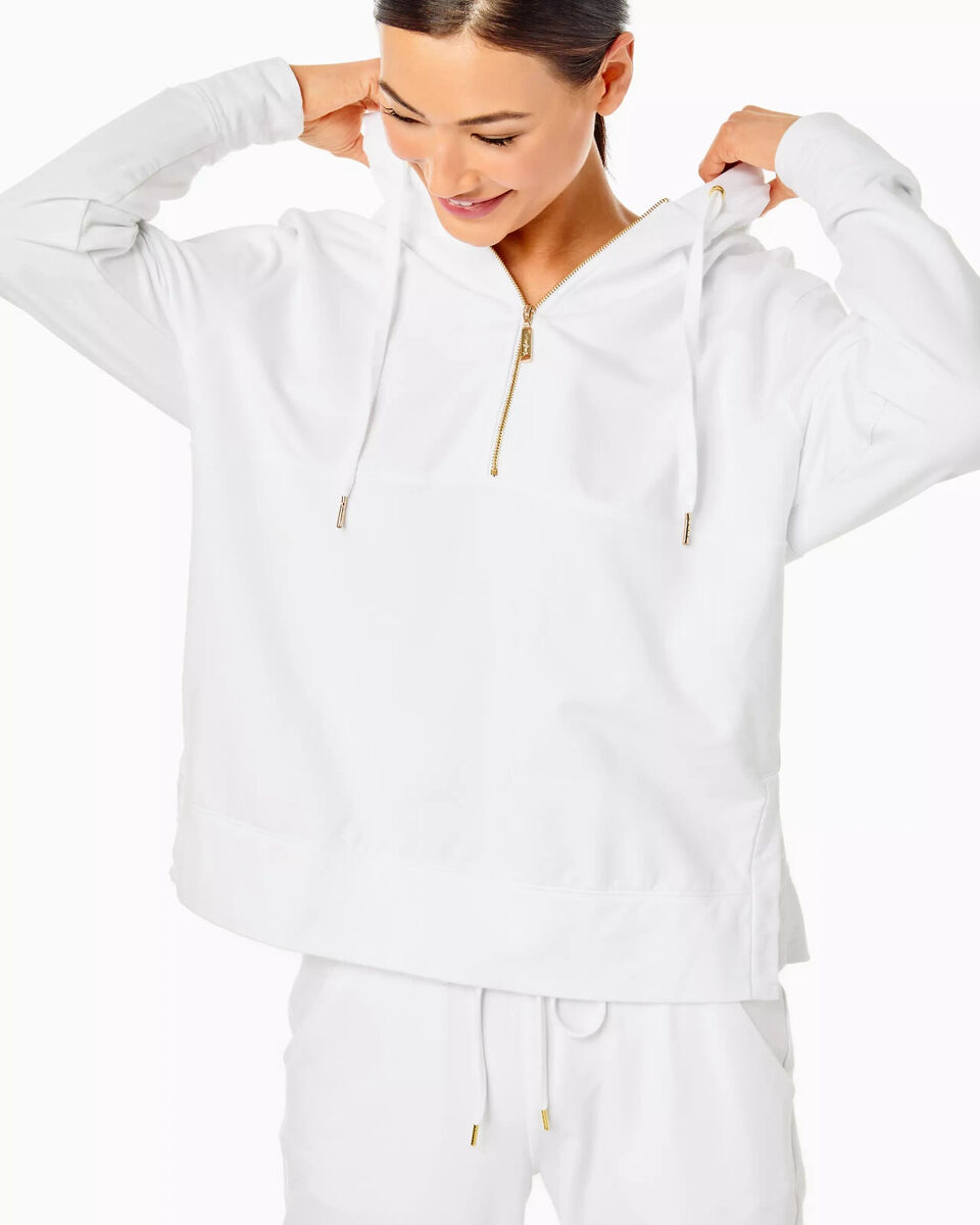 Lilly Pulitzer Lora Hoodie Tunic Top Oversized Sweatshirt Lilly Pulitzer Lora Hoodie Tunic Top Oversized Sweatshirt
