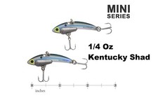 2 Mini Steel Shad 1 3/4" Blade Bait 1/4 Oz Fishing Lure Kentucky Ky Steelshad