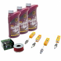 Inspektion Paket 3L ÖL FüR Yamaha XJ 550 4V8 XJ550 1981-1984 ÖLfilter ZüNdkerzen