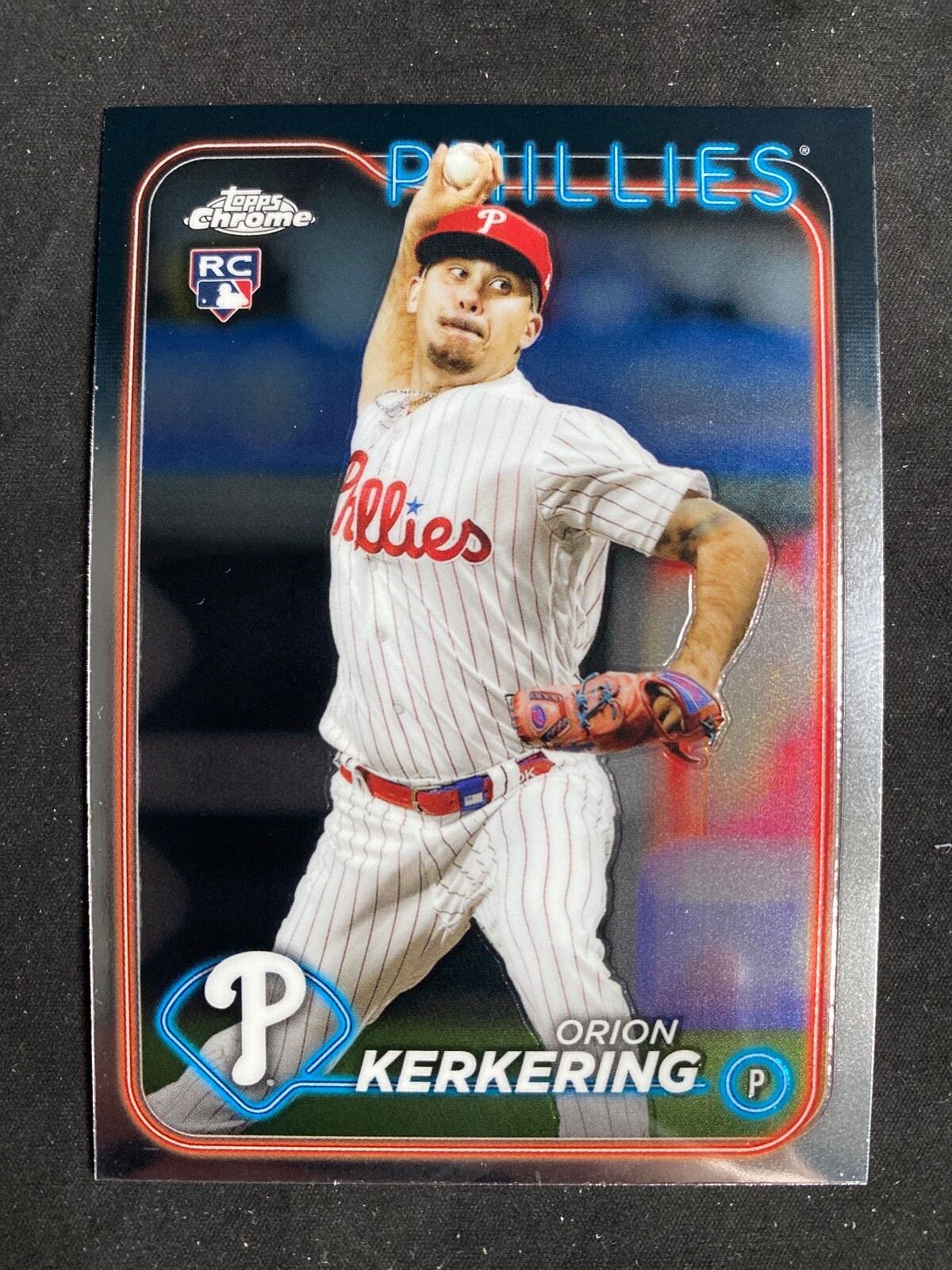 2024 Topps Chrome #180 Orion Kerkering RC Philadelphia Phillies
