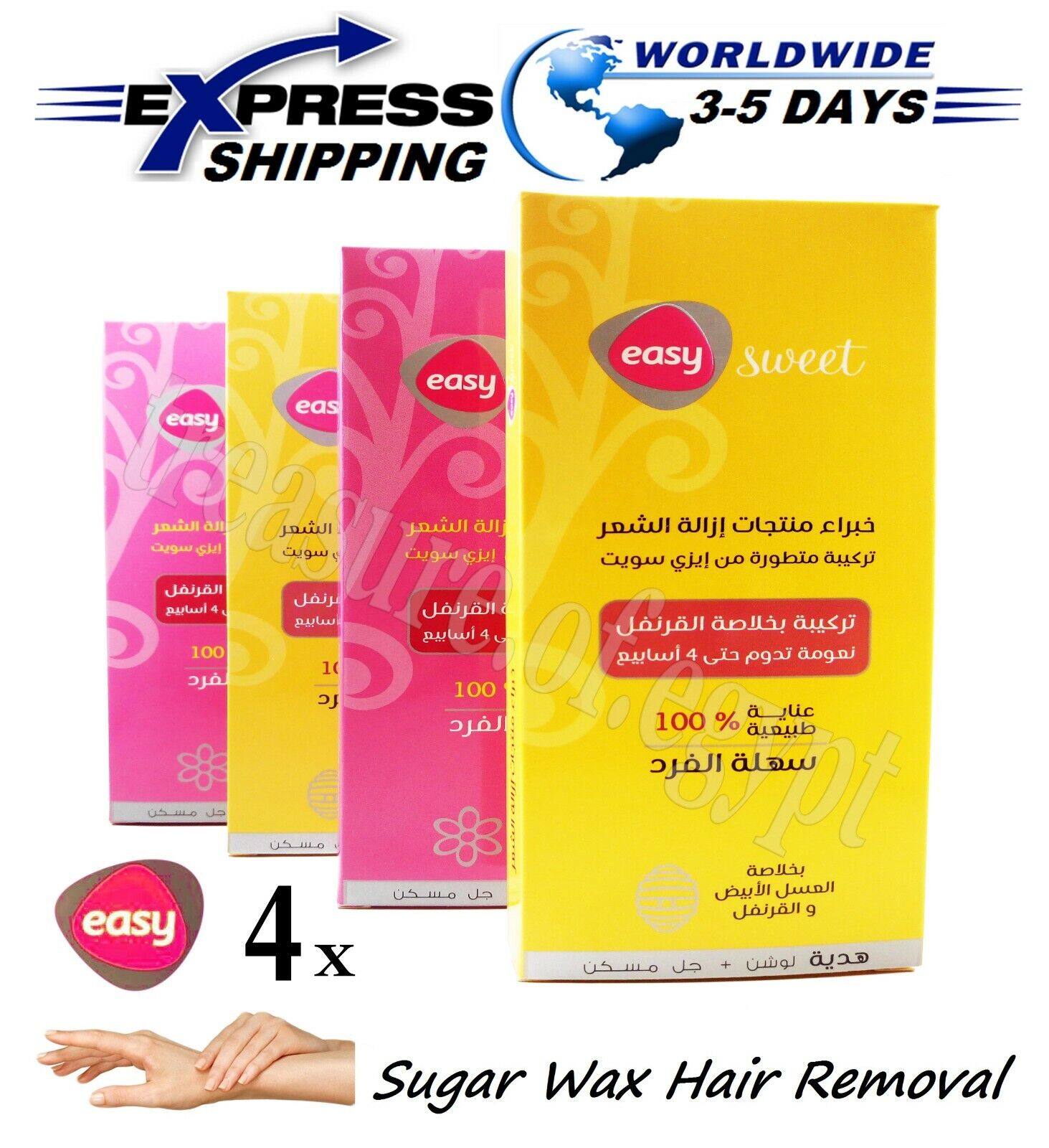 4 Sweet Packets 400 gm Natural Sugaring Sugar Wax Hair Removal +Anti Pain  Lotion | eBay