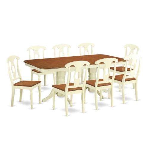 9 Pc Dining set-Table with Leaf and 8 Dining Chairs - Picture 4 of 4