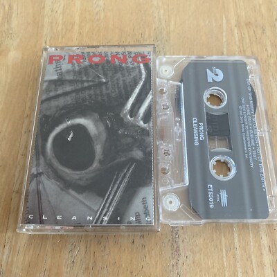 PRONG - CLEANSING, 1993 CASSETTE TAPE VINTAGE HEAVY METAL ROCK US IMPORT