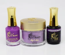 Igel Dip & Dap Matching Trio GEL + LACQUER + DIP POWDER - 54 PASSIONATE PURPLE