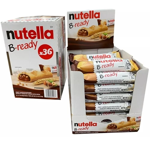 Nutella B-Ready 36 Ct Crispy Wafer Filled With Nutella Hazenut Spread Exp. 3/25