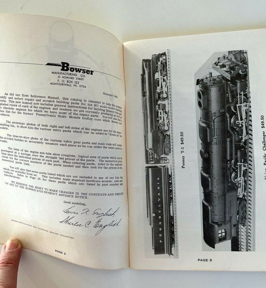 Bowser Catalog 1968 Model Railroad eBay