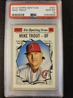 2019 Topps Heritage Mike Trout #357 PSA 10 GEM MINT Los Angeles Angels MLB Card