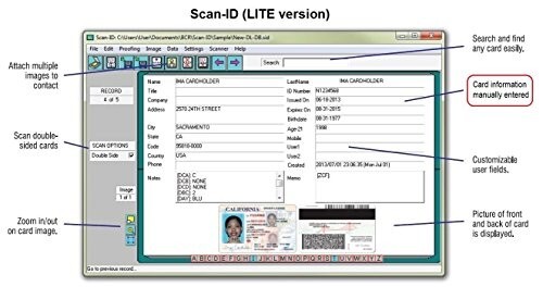 Duplex Medical Insurance Card and ID Card Scanner (w/Scan-ID LITE, for Windows) - Picture 5 of 8