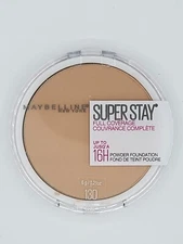 NEW Maybelline Super Stay 16 hour Full Coverage Powder Foundation 130 Buff Beige