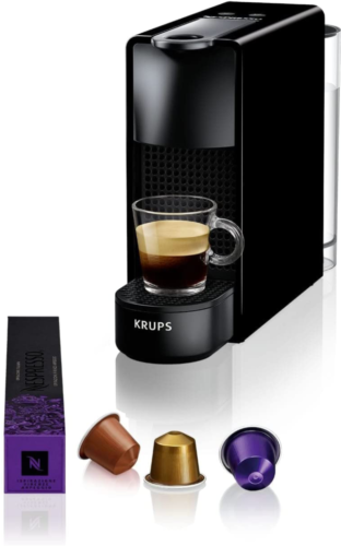 Krups Nespress XN1108 Mini Kaffeemaschine Kapselautomat Schwarz Essenza - Afbeelding 1 van 7