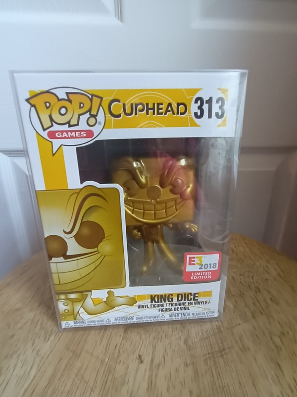 Funko Pop! Vinyl: Cuphead - King Dice (Golden) - GameStop E3 (Exclusive) #313