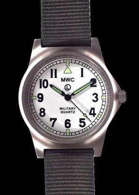 MWC G10LM General Service Watch with High Visibility White Dial + No Date Window