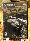 NFS Most Wanted Black Edition PS2 Complete CIB Slipcover Manual Tested Clean