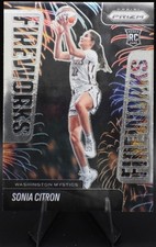 2025 Panini Prizm - Fireworks Sonia Citron #15 (RC) & Donruss Base #87 - Mystics
