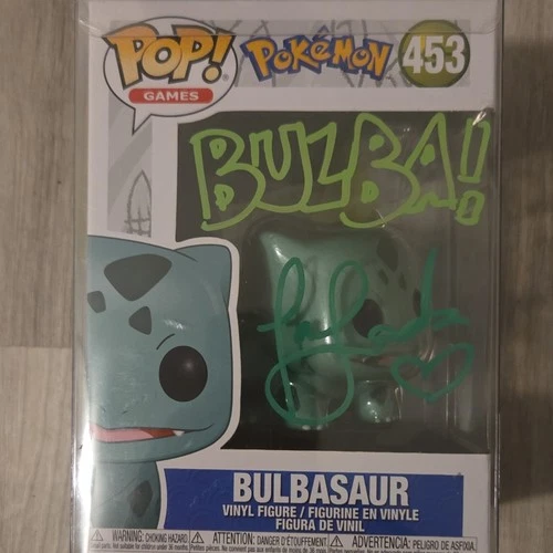 Funko Pop! Pokémon Bulbasaur #453 Signed by Tara Sands (With Sealing)