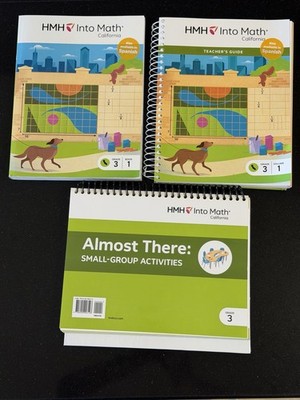 HMH Into Math Grade 3 Lot Student Book Teacher Guide 2025 CA Vol 1