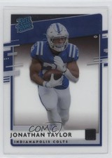 2020 Panini Chronicles Clearly Donruss Rated Rookie Jonathan Taylor #RR-JT 11oh