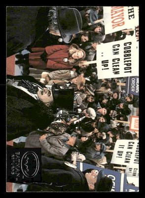 1992 Stadium Club Batman Returns #22 Director Tim Burton gives mayoral candidate