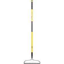 60 In. Fiberglass Handle 16-Tine Bow Rake