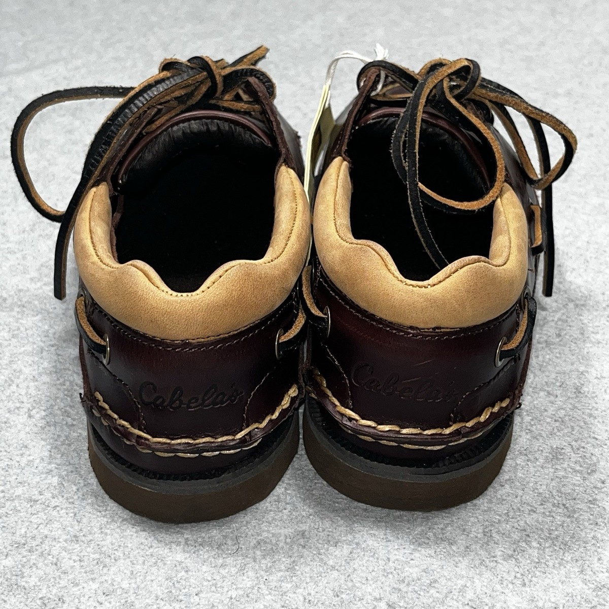 Cabela\'s Dark Brown Leather Casual Lace-Up Loafers Cabela main image 2