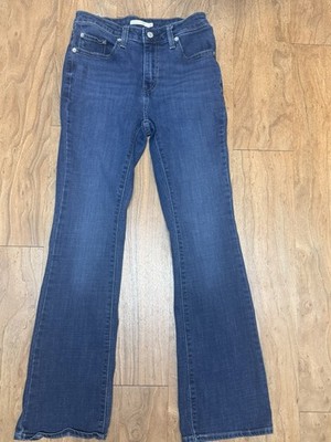 Levi's 725 High Rise Bootcut Jeans Womens 27 Blue Denim Pants Street Cowgirl Y2K