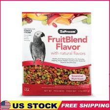 FruitBlend Natural Flavor Bird Food Medium Large Birds Parrots Conures Vitamins