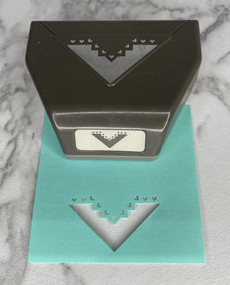 Stampin' Up! RETIRED Paper Punch Corner Pinking Hearts Valentines